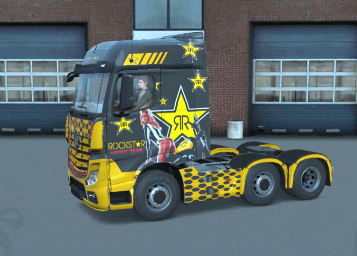 Mercedes Actros Skin Rockstar Truckers Of Europe Skins