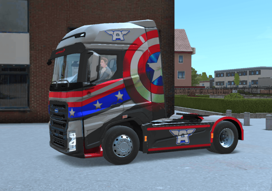 Fiora Fi Man Skin Captain America Truckers Of Europe 3 Skins