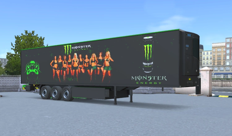 Refrigated Trailer Skin Monster Energy Truckers Of Europe 3 Skins