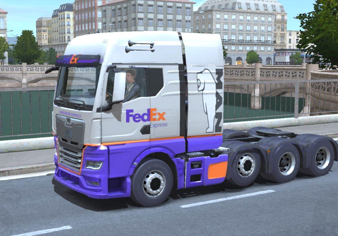 Moon THX skin FEDEX EXPRESS, Truckers of Europe 3 Skin - Truckers