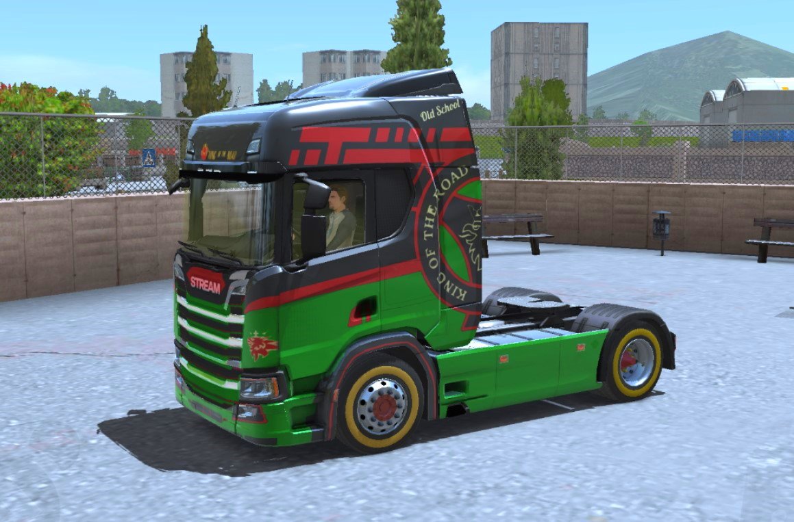 Stream RT skin Road King Green - Truckers of Europe 3 Skins