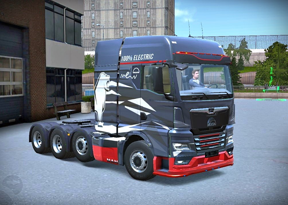 Moon THX skin e-Truck v1 - Truckers of Europe 3 Skins