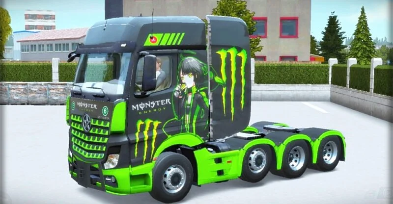 MB Actros Skin Monster Energy
