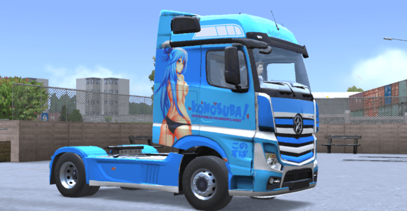 Mercedes Actros skin Anime KonoSuba - Truckers of Europe 3 Skins