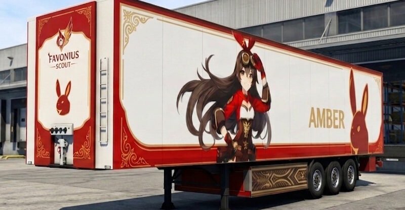 Truckers of Europe 3 Trailer Skin Closed Box.