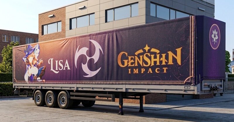 Truckers of Europe 3 Curtainside Trailer Skin.